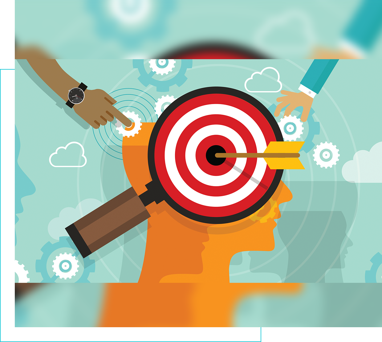 A person with a bullseye on their head