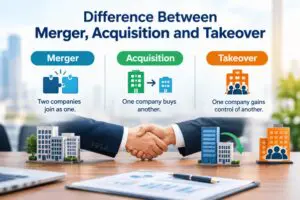 Difference Between Merger, Acquisition and Takeover