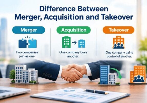 Difference Between Merger, Acquisition and Takeover