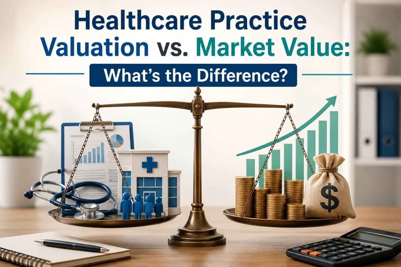 Healthcare Practice Valuation vs. Market Value: What's the Difference?